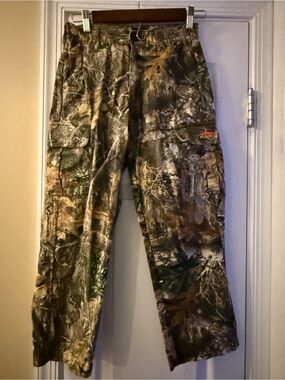 Haggar Kids Realtree Camo Cargo Pants - Brown/Green